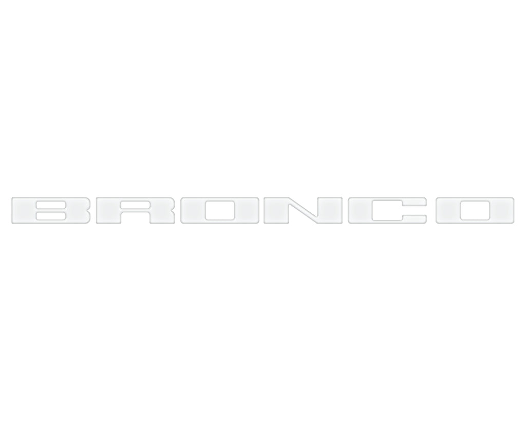 Front Grille Letter Overlays Fits 2021-2026 Ford Bronco