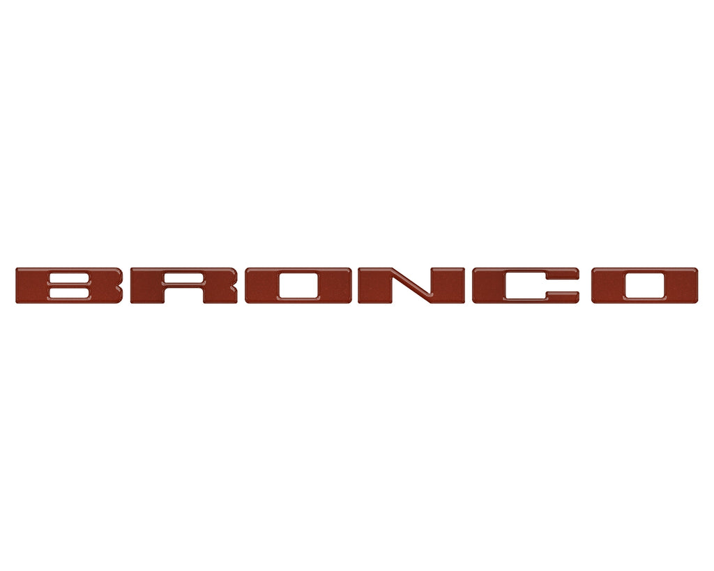 Front Grille Letter Overlays Fits 2021-2024 Ford Bronco
