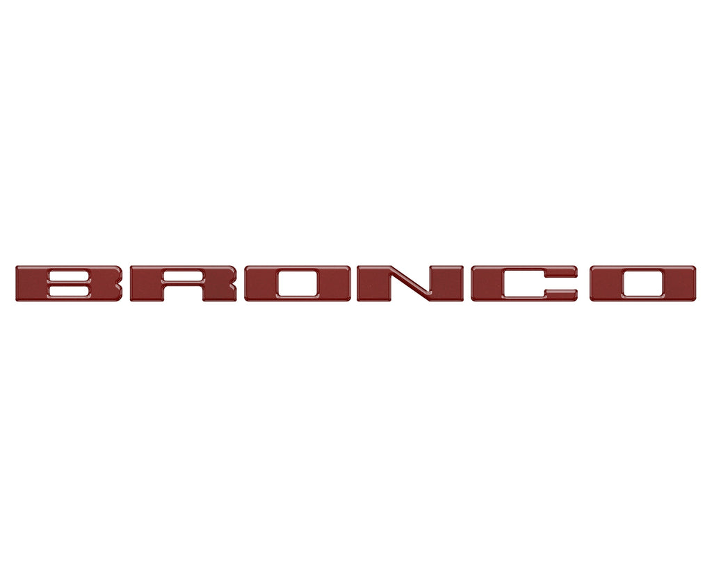 Front Grille Letter Overlays Fits 2021-2024 Ford Bronco