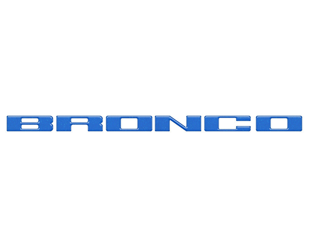 Front Grille Letter Overlays Fits 2021-2024 Ford Bronco