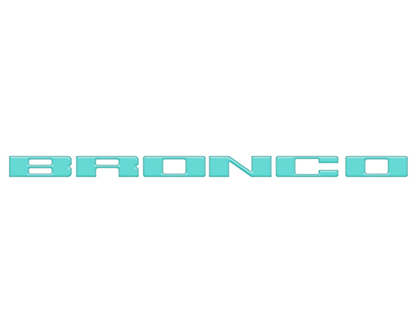Front Grille Letter Overlays Fits 2021-2026 Ford Bronco