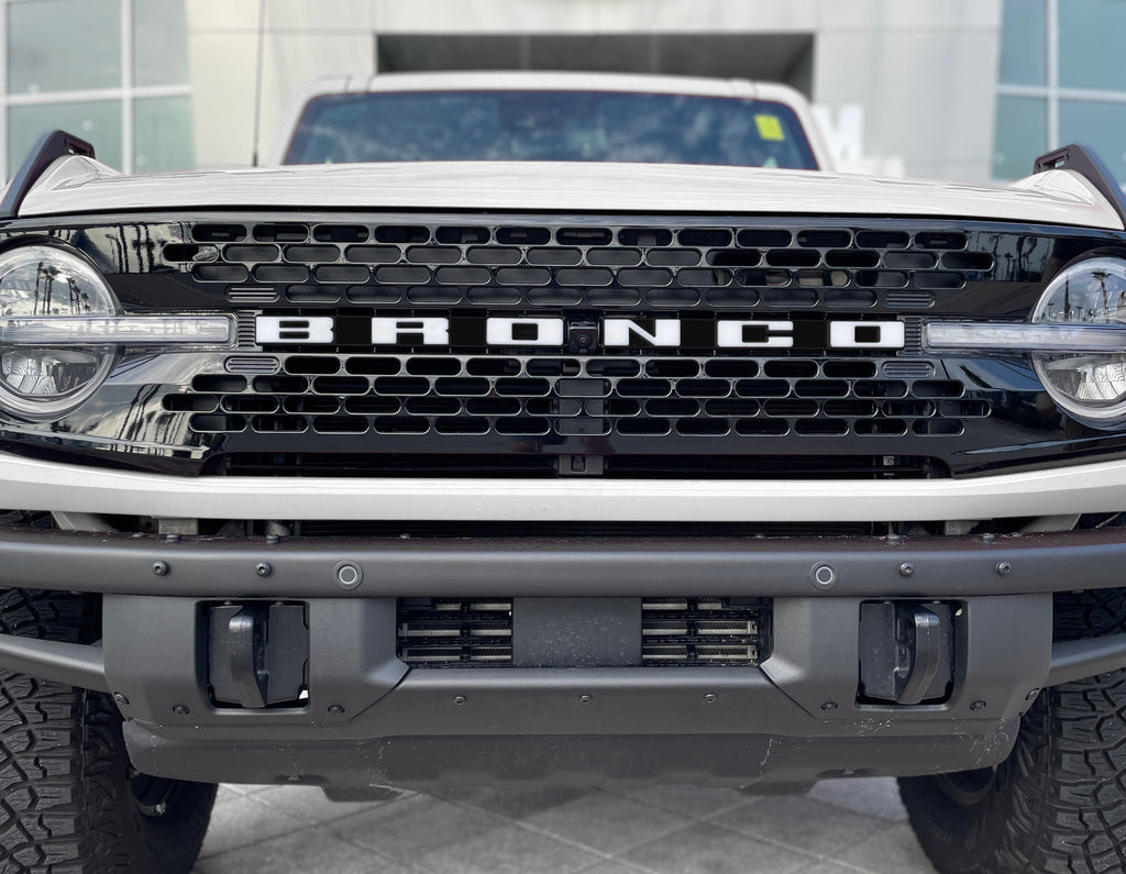 Front Grille Letter Overlays Fits 2021-2024 Ford Bronco