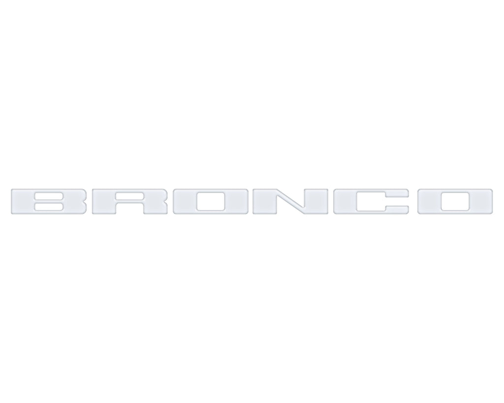 Front Grille Letter Overlays Fits 2021-2024 Ford Bronco