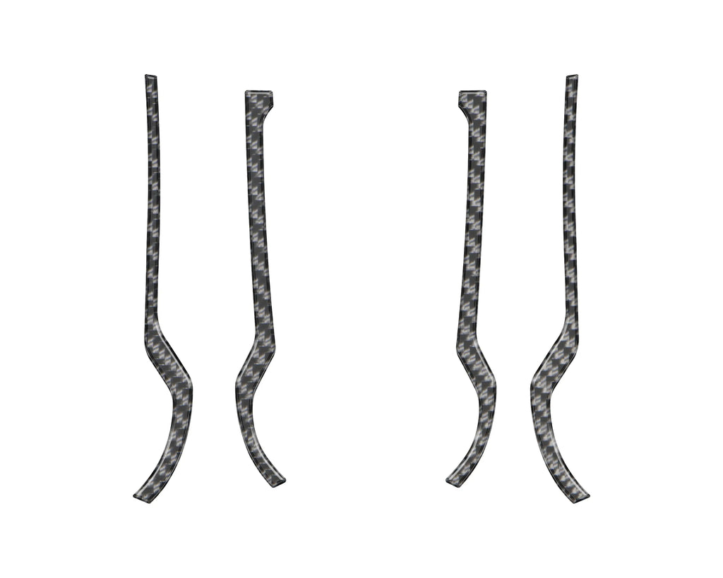 Front Grab Rail Line Inserts for 2021-2026 Ford Bronco - close-up detail | Tufskinz.com