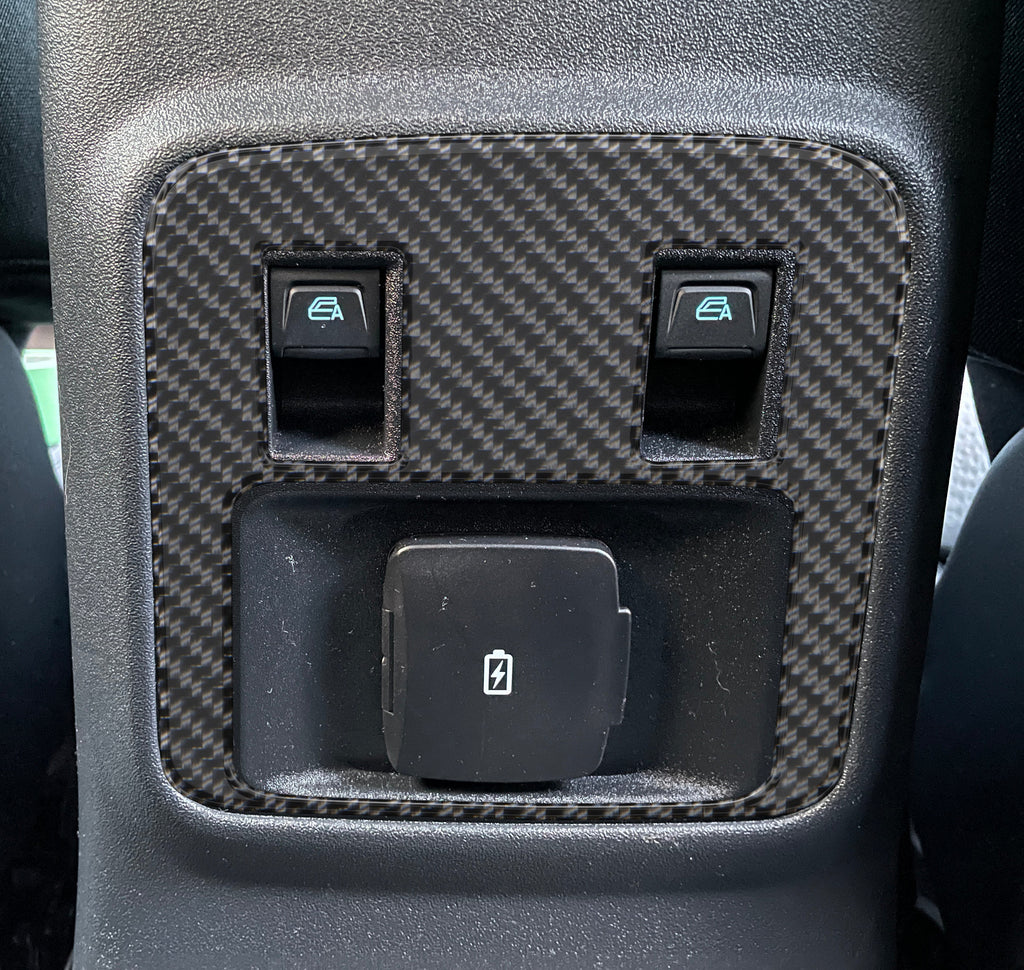 Rear Center Console Accent Overlays Fits 2021-2024 Ford Bronco