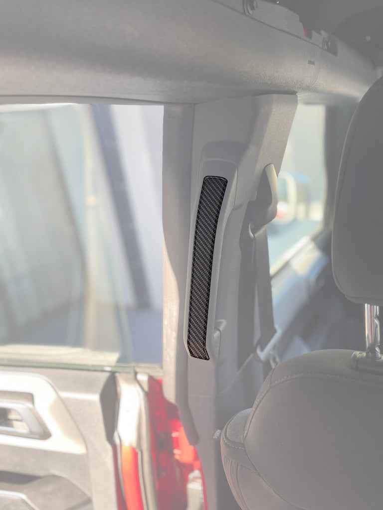 Rear Grab Rail Accent Overlays Fits 2021-2024 Ford Bronco