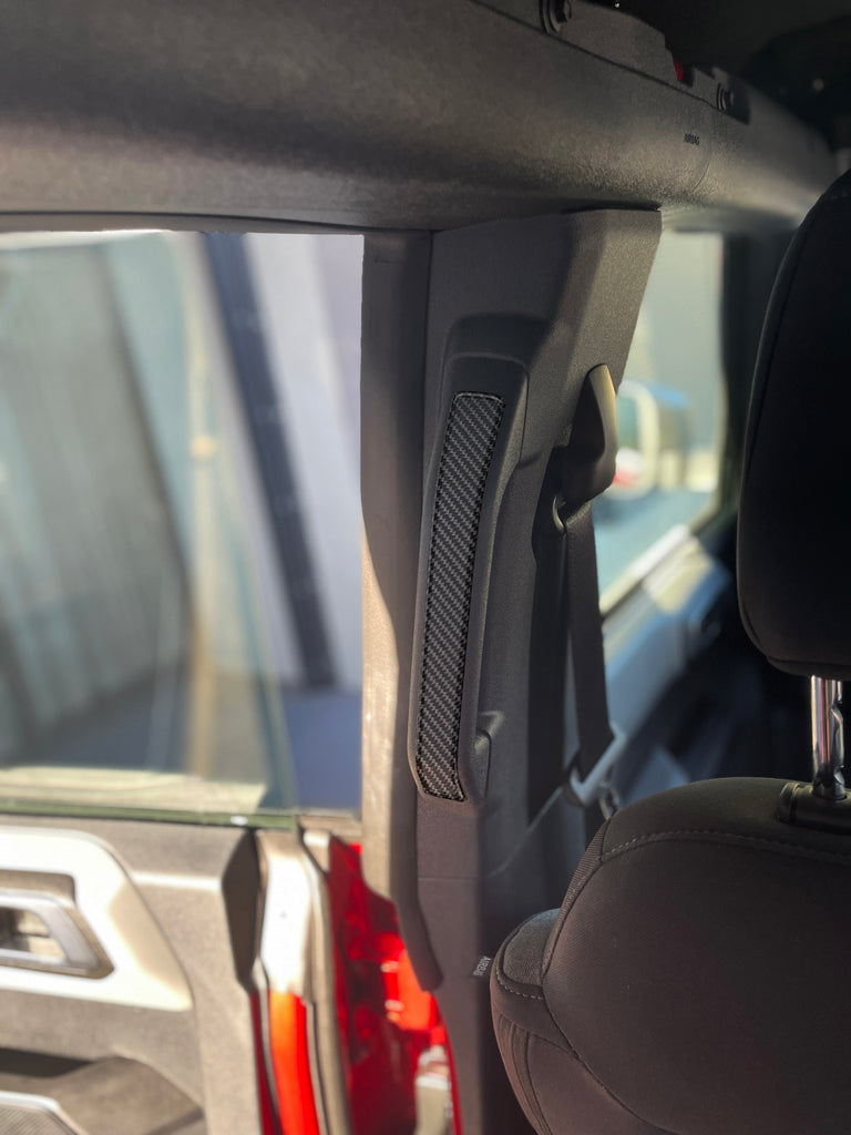 Rear Grab Rail Accent Overlays Fits 2021-2024 Ford Bronco