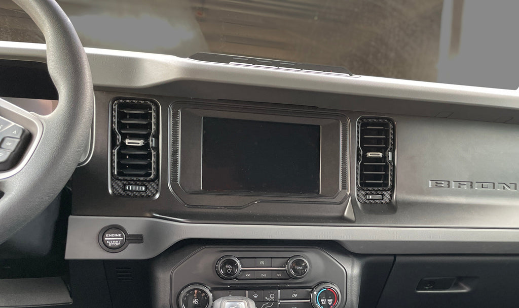 A/C Vent Accent Overlays Fits 2021-2024 Ford Bronco