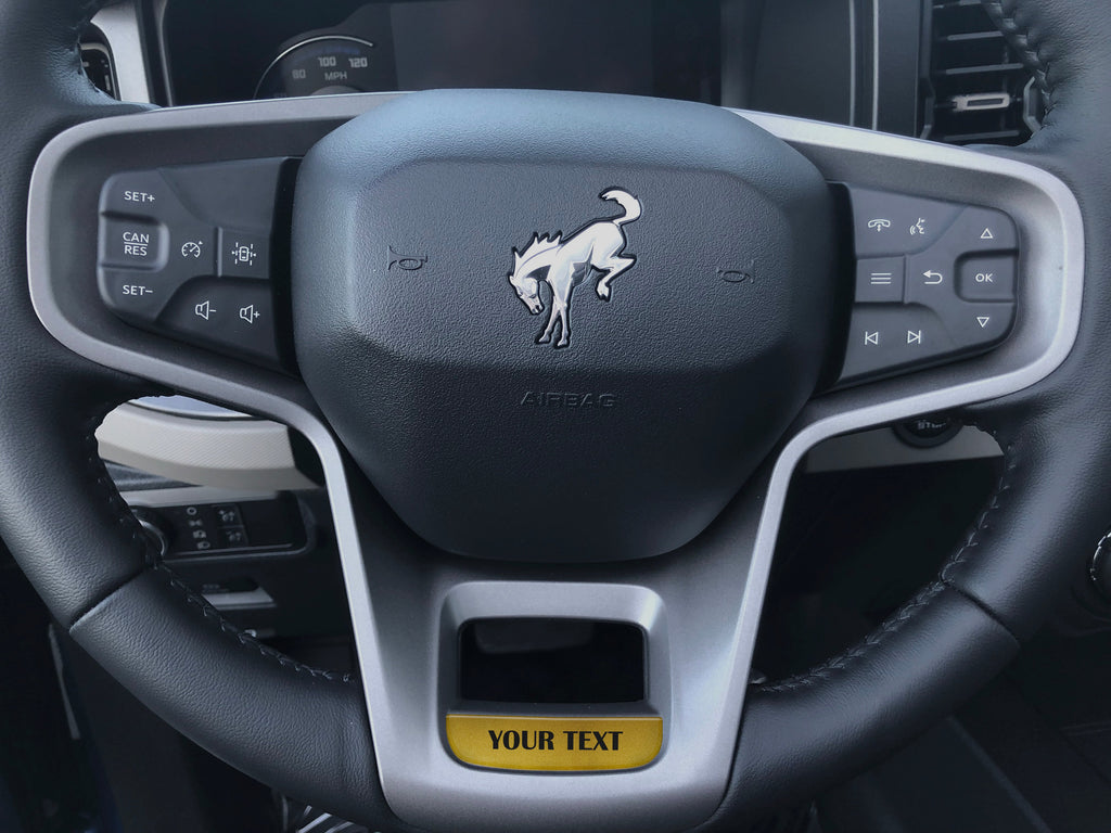 Steering Wheel Accent Overlay Fits 2021-2024 Ford Bronco