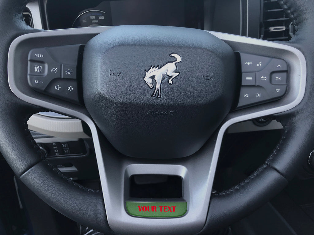 Steering Wheel Accent Overlay Fits 2021-2026 Ford Bronco