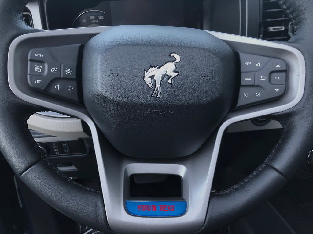 Steering Wheel Accent Overlay Fits 2021-2026 Ford Bronco
