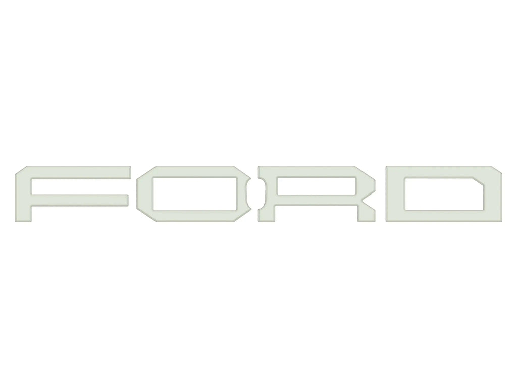 Tufskinz front grille letter overlays for Ford Bronco Raptor product detail