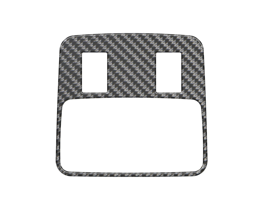 Rear Center Console Accent Overlays for 2021-2026 Ford Bronco - angled view | Tufskinz.com