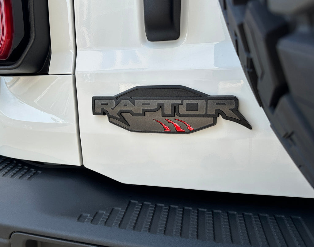 Raptor Emblem Claw Mark Inserts Fits 2022-2026 Ford Bronco Raptor