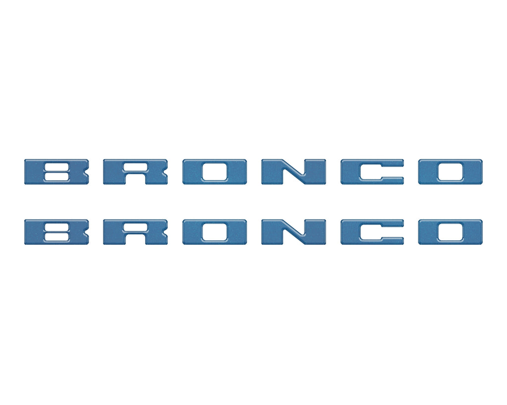 Bronco Running Board Letter Inserts/Overlays Fits 2021-2026 Ford Bronco