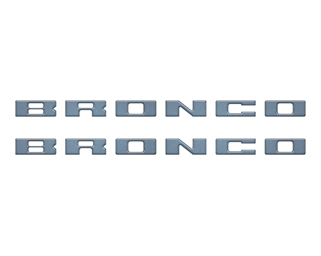 Bronco Running Board Letter Inserts/Overlays Fits 2021-2026 Ford Bronco