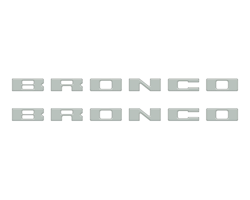 Bronco Running Board Letter Inserts/Overlays Fits 2021-2026 Ford Bronco