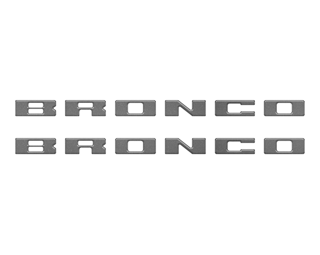 Bronco Running Board Letter Inserts/Overlays Fits 2021-2026 Ford Bronco