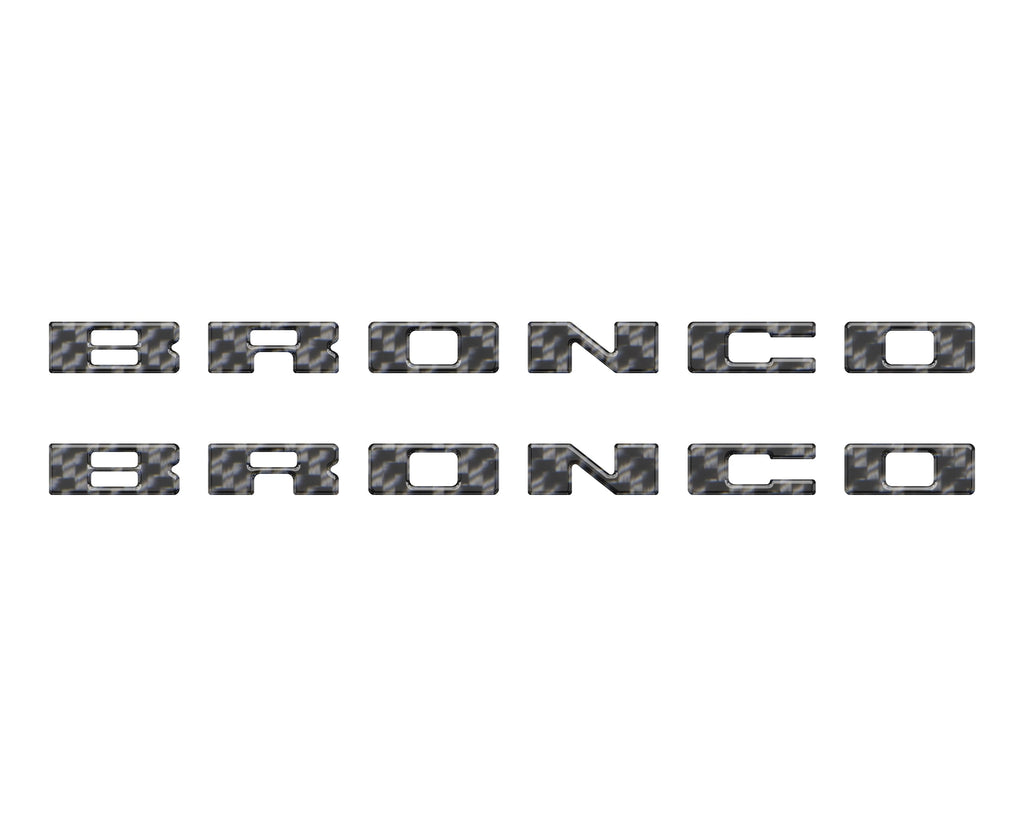 Bronco Running Board Letter Inserts/Overlays Fits 2021-2026 Ford Bronco