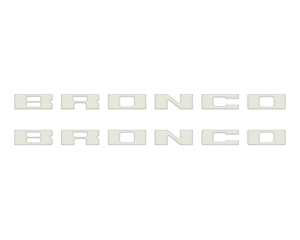 Bronco Running Board Letter Inserts/Overlays Fits 2021-2026 Ford Bronco