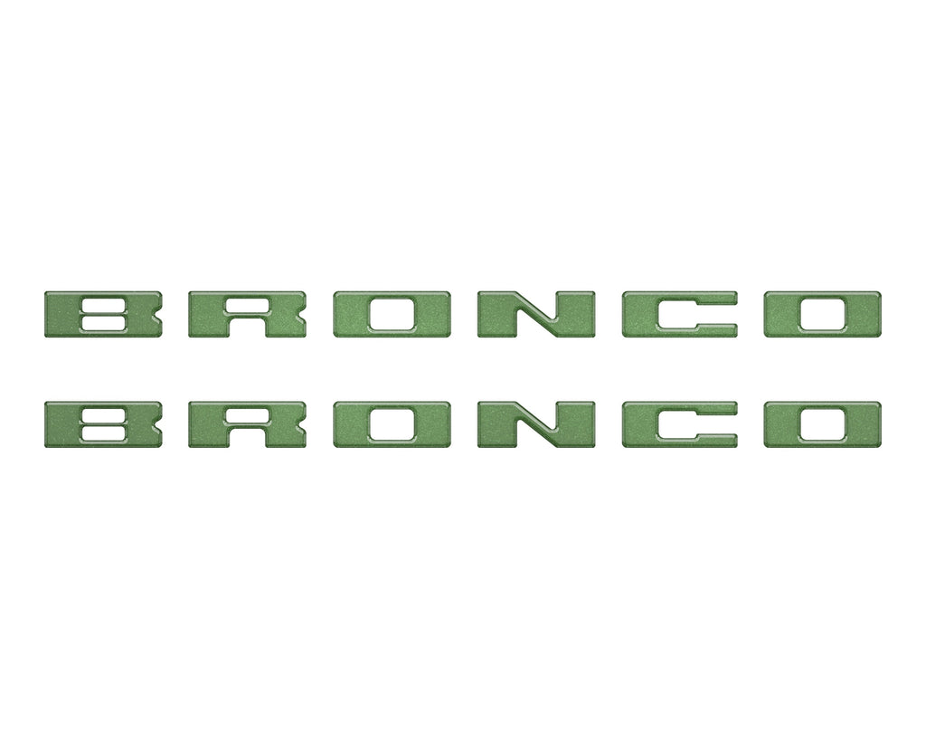 Bronco Running Board Letter Inserts/Overlays Fits 2021-2026 Ford Bronco
