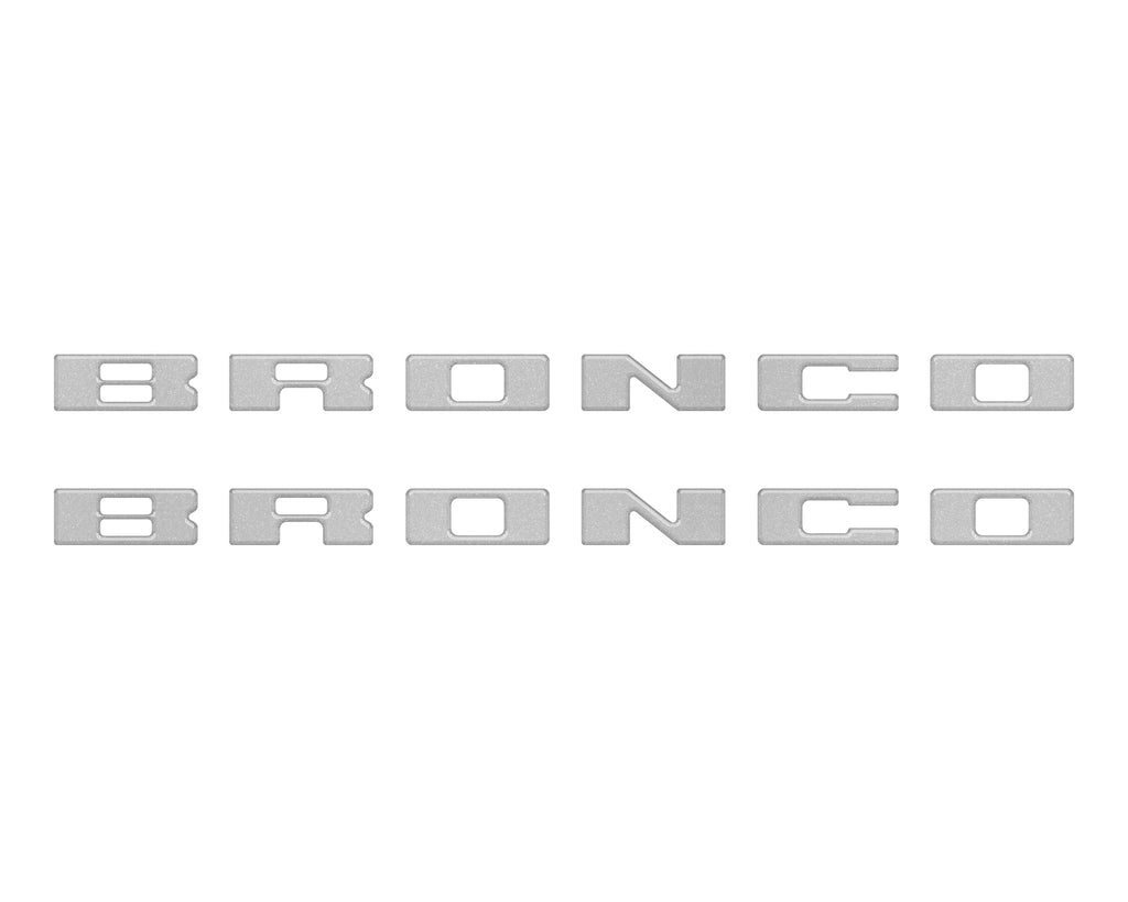 Bronco Running Board Letter Inserts/Overlays Fits 2021-2026 Ford Bronco