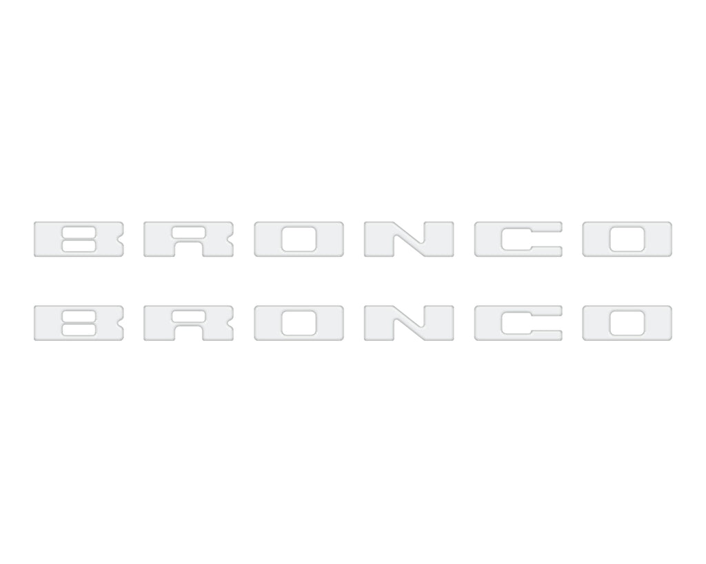 Bronco Running Board Letter Inserts/Overlays Fits 2021-2026 Ford Bronco