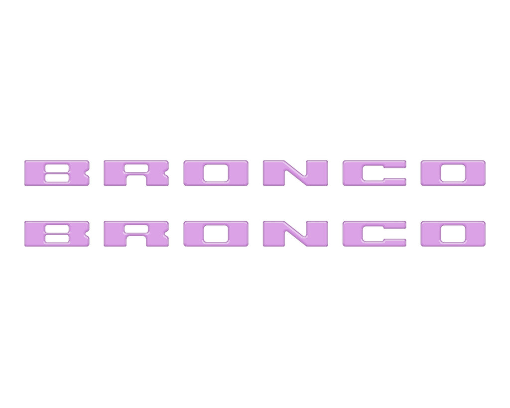 Bronco Running Board Letter Inserts/Overlays Fits 2021-2026 Ford Bronco