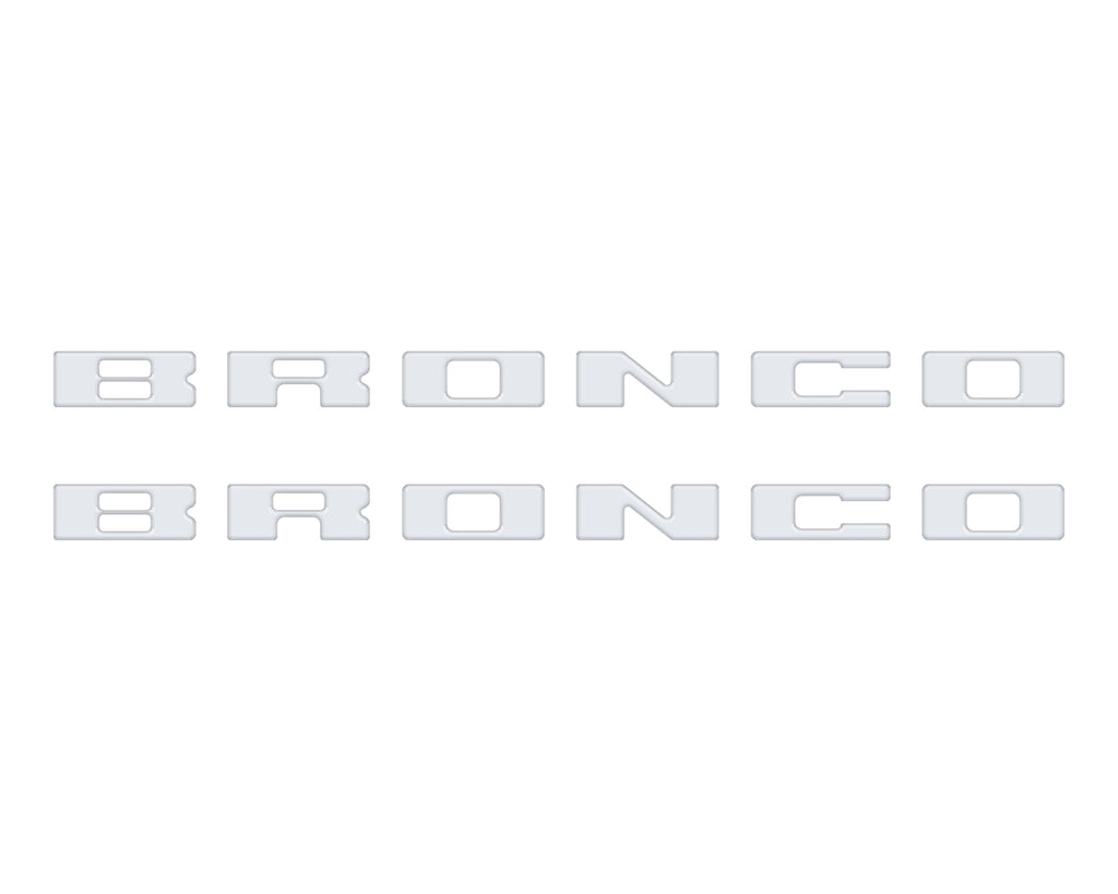 Bronco Running Board Letter Inserts/Overlays Fits 2021-2026 Ford Bronco
