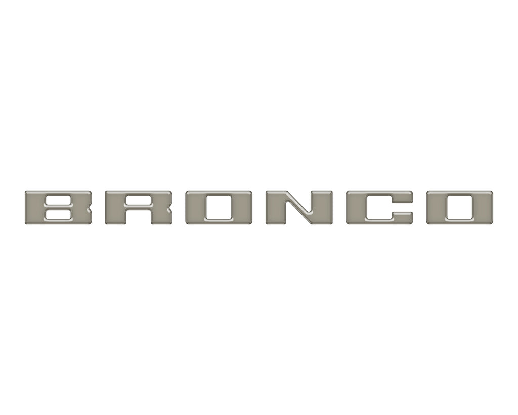 Slideout Tailgate Letter Inserts Fits 2021-2026 Ford Bronco
