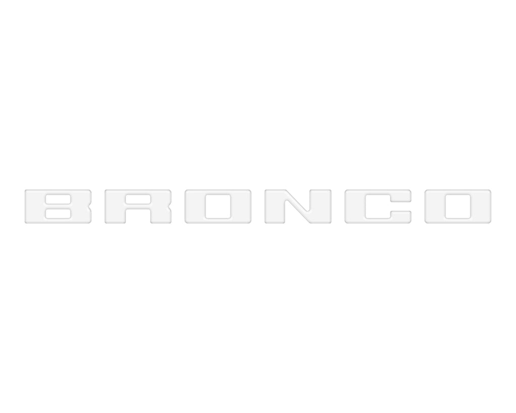 Slideout Tailgate Letter Inserts Fits 2021-2026 Ford Bronco