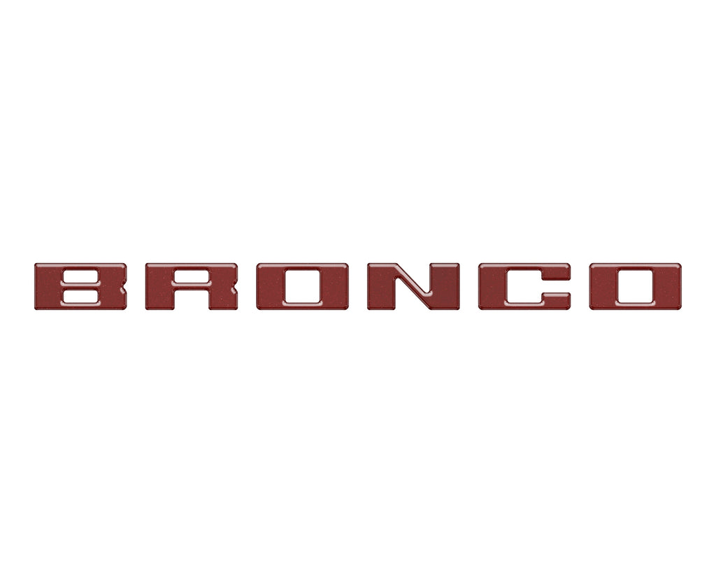 Slideout Tailgate Letter Inserts Fits 2021-2026 Ford Bronco