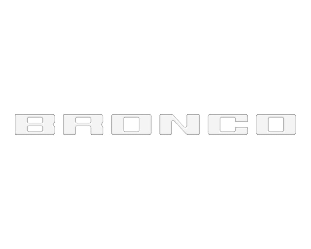 Slideout Tailgate Letter Inserts Fits 2021-2026 Ford Bronco