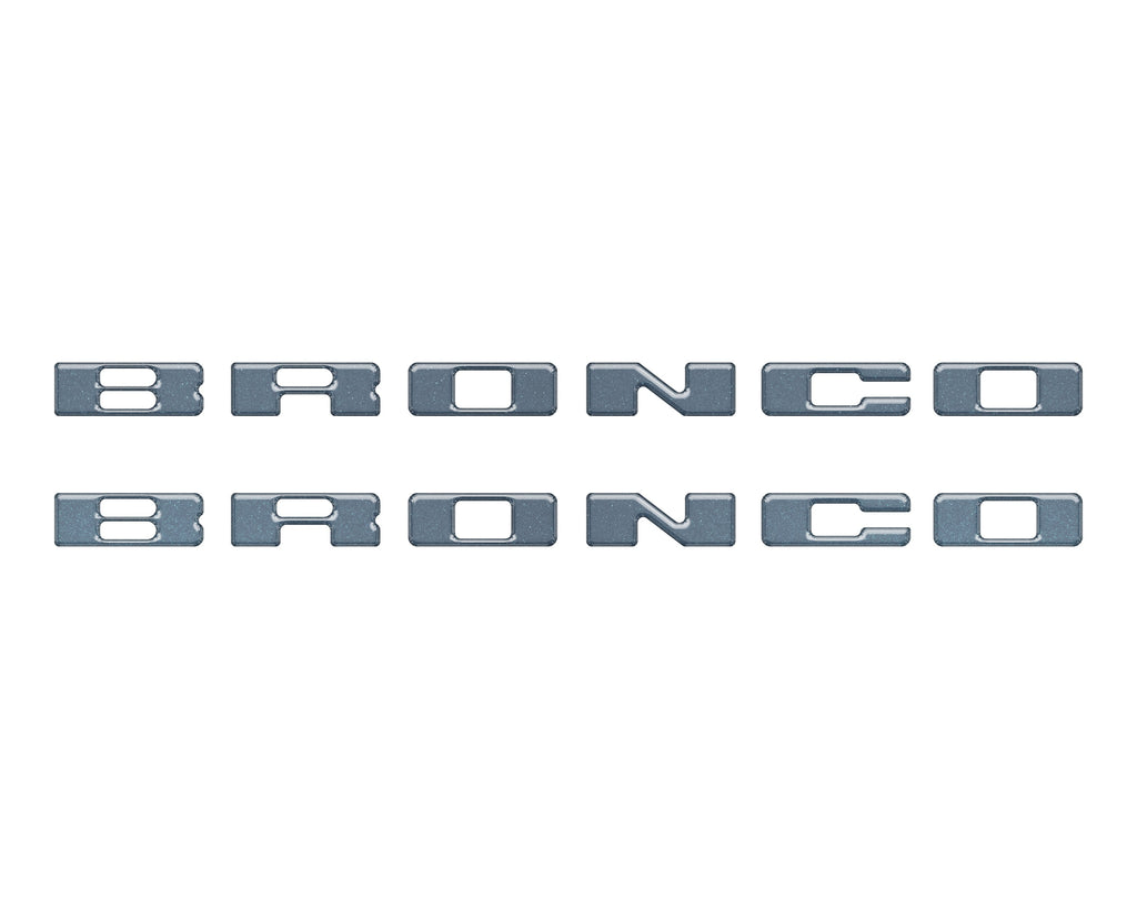 Rear Mudflap Letter Inserts Fits 2021-2026 Ford Bronco & Bronco Sport