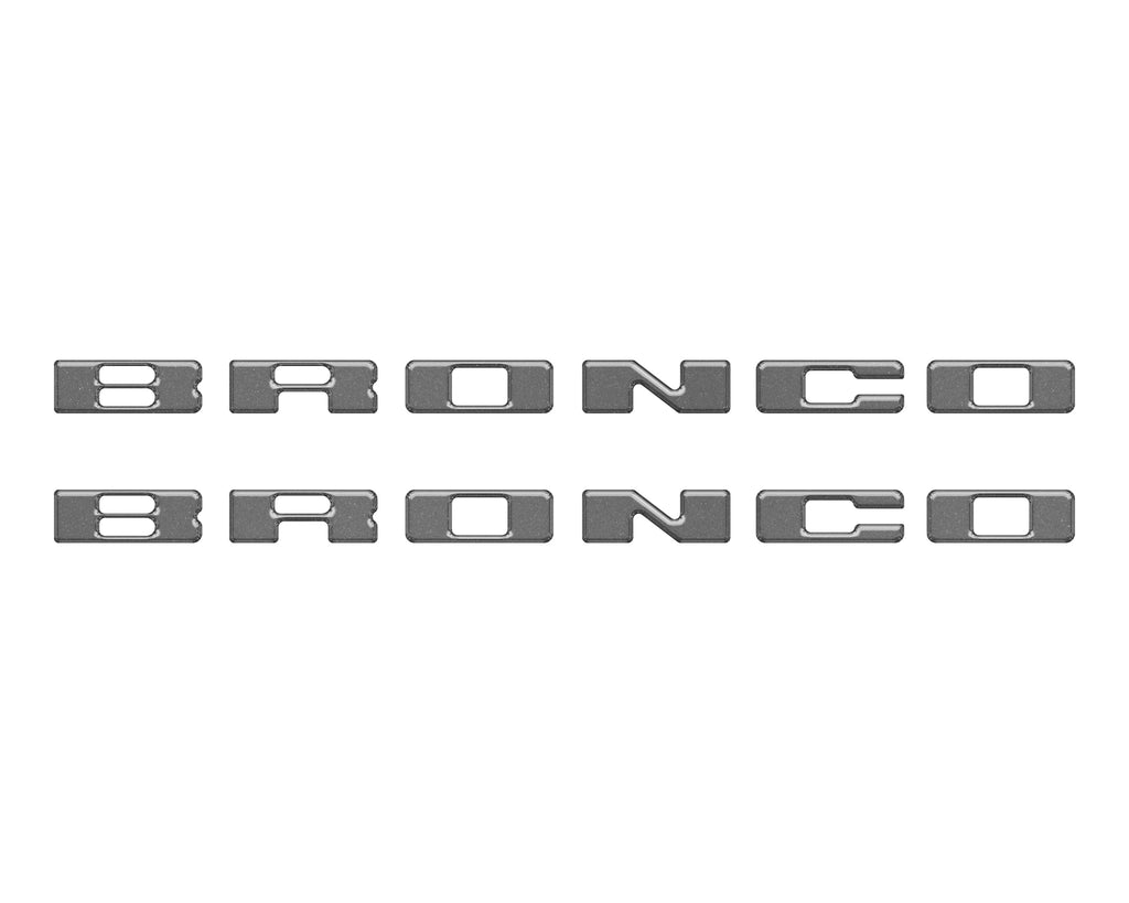 Rear Mudflap Letter Inserts Fits 2021-2026 Ford Bronco & Bronco Sport