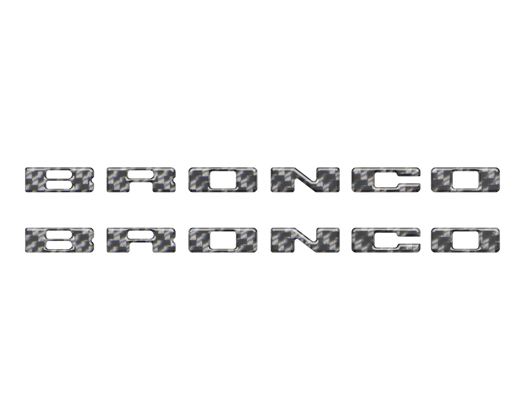 Rear Mudflap Letter Inserts Fits 2021-2026 Ford Bronco & Bronco Sport