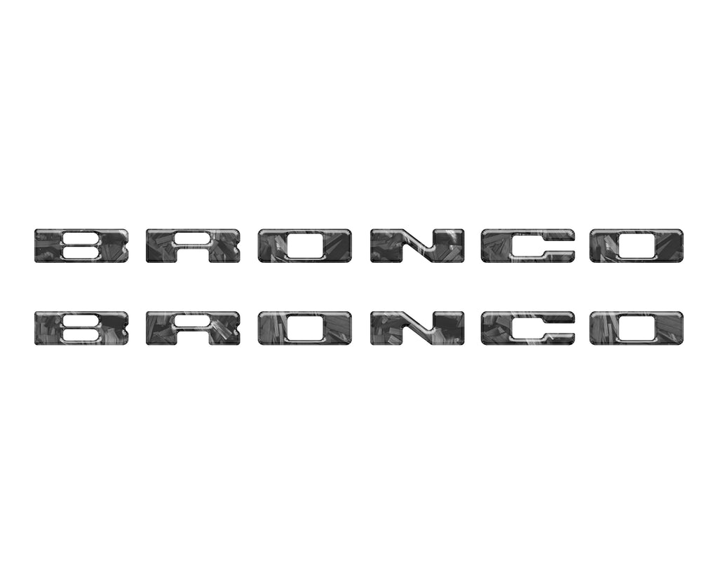 Rear Mudflap Letter Inserts Fits 2021-2026 Ford Bronco & Bronco Sport