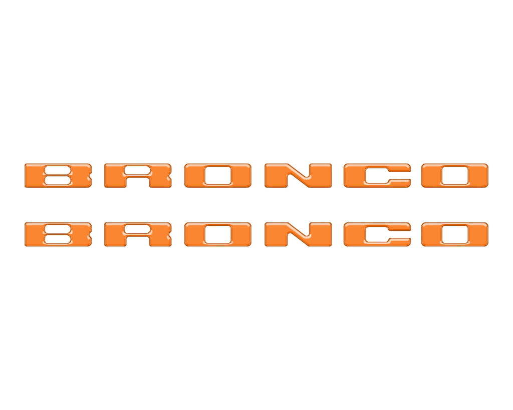 Rear Mudflap Letter Inserts Fits 2021-2026 Ford Bronco & Bronco Sport
