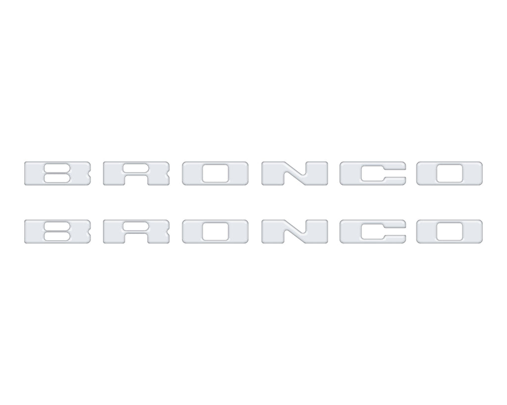 Rear Mudflap Letter Inserts Fits 2021-2026 Ford Bronco & Bronco Sport