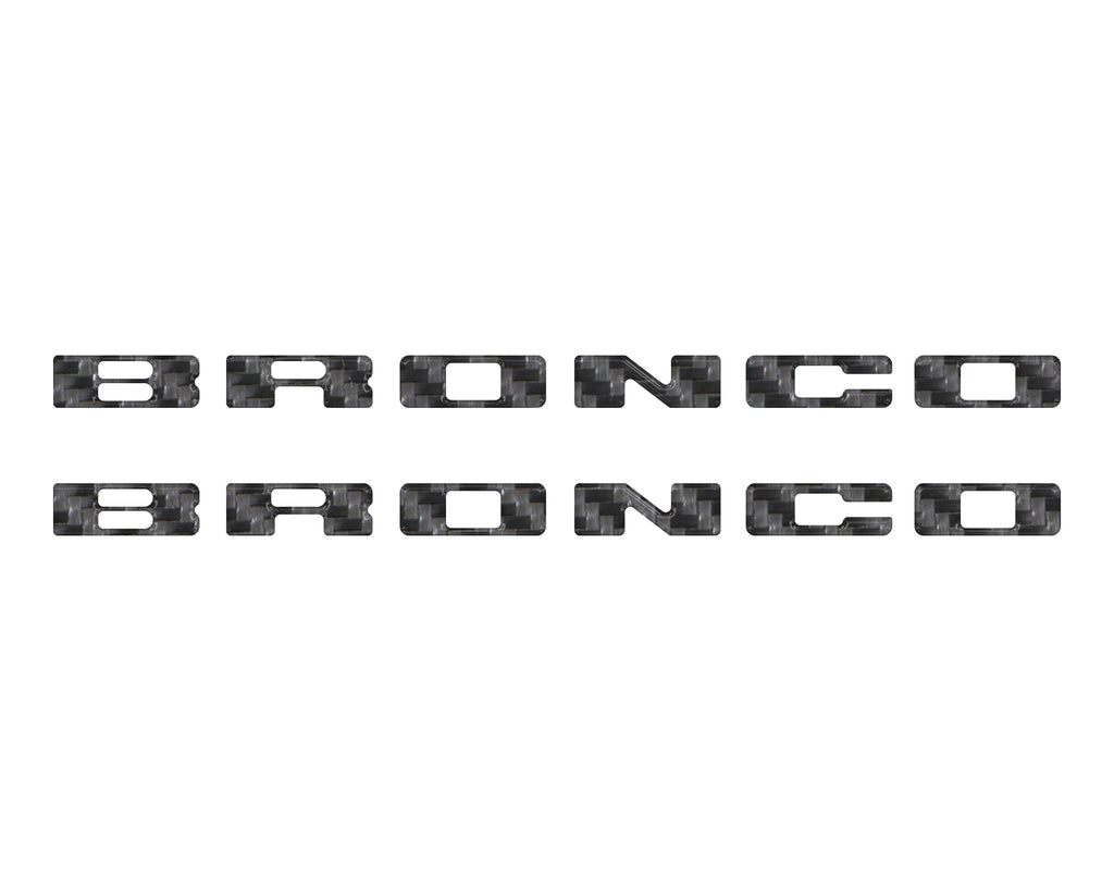 Rear Mudflap Letter Inserts Fits 2021-2026 Ford Bronco & Bronco Sport