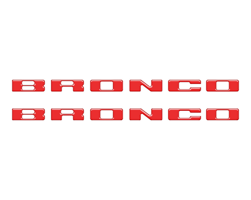 Rear Mudflap Letter Inserts Fits 2021-2026 Ford Bronco & Bronco Sport