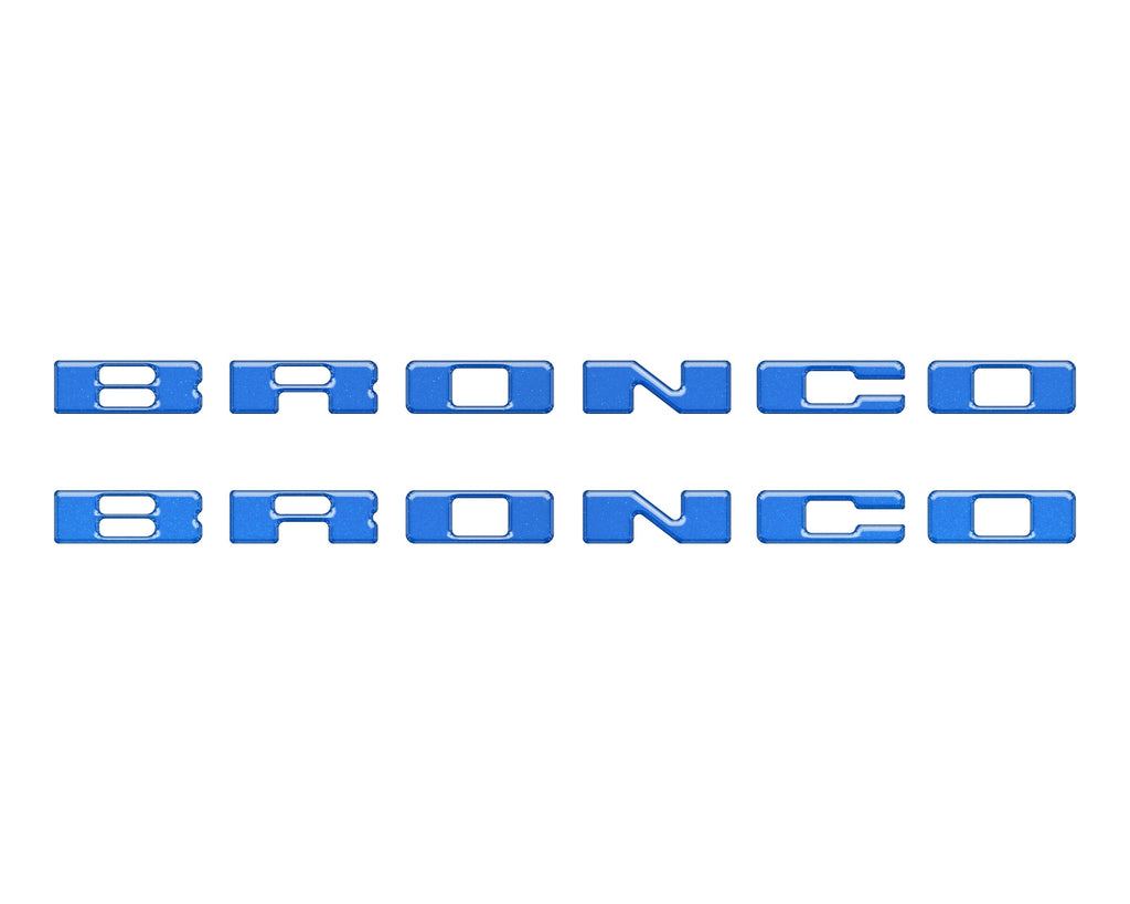 Rear Mudflap Letter Inserts Fits 2021-2026 Ford Bronco & Bronco Sport