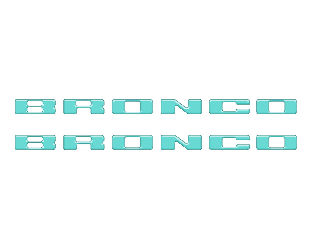Rear Mudflap Letter Inserts for 2021-2026 Ford Bronco & Bronco Sport - lifestyle photo | Tufskinz.com