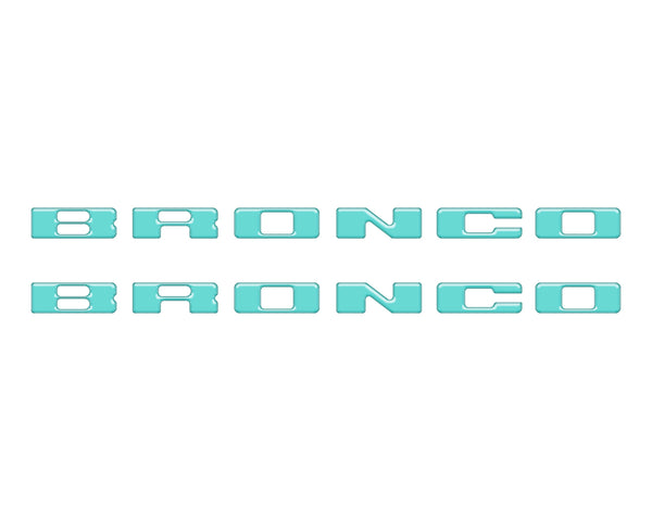 Rear Mudflap Letter Inserts Fits 2021-2026 Ford Bronco & Bronco Sport