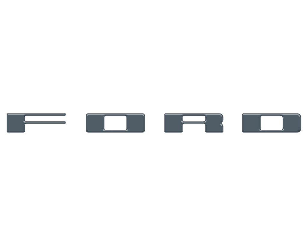 Bronco Heritage Grille Letter Overlays Fits 2023-2026 Ford Bronco