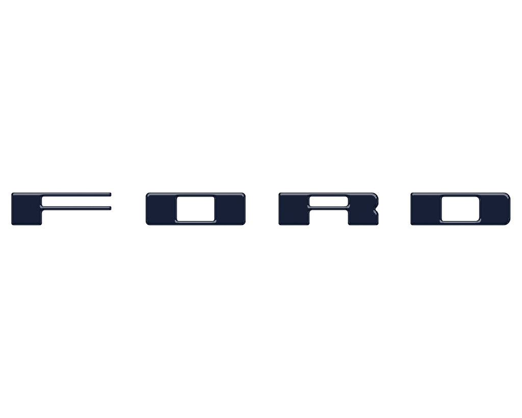 Bronco Heritage Grille Letter Overlays Fits 2023-2026 Ford Bronco