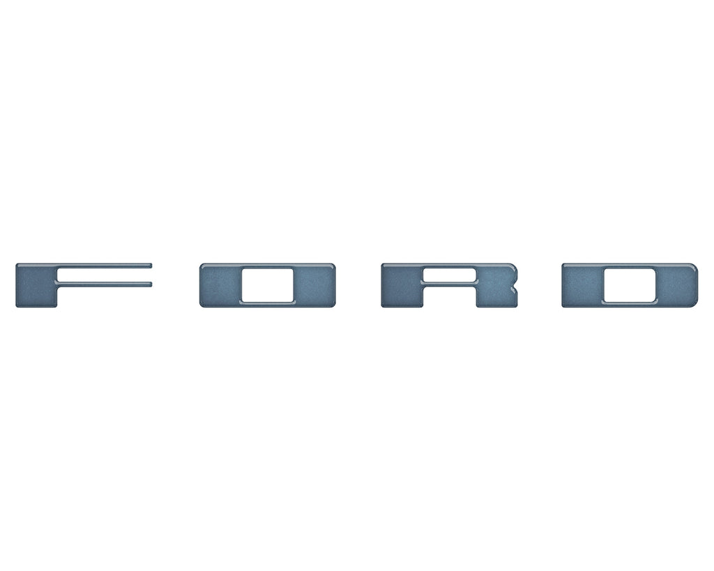 Bronco Heritage Grille Letter Overlays Fits 2023-2026 Ford Bronco