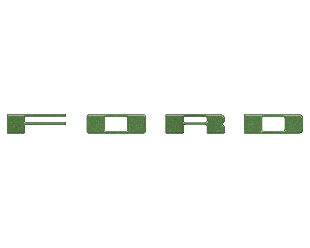 Bronco Heritage Grille Letter Overlays Fits 2023-2026 Ford Bronco