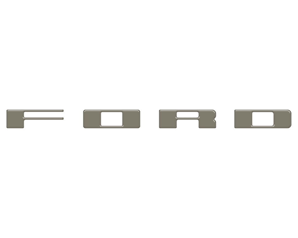 Bronco Heritage Grille Letter Overlays Fits 2023-2026 Ford Bronco