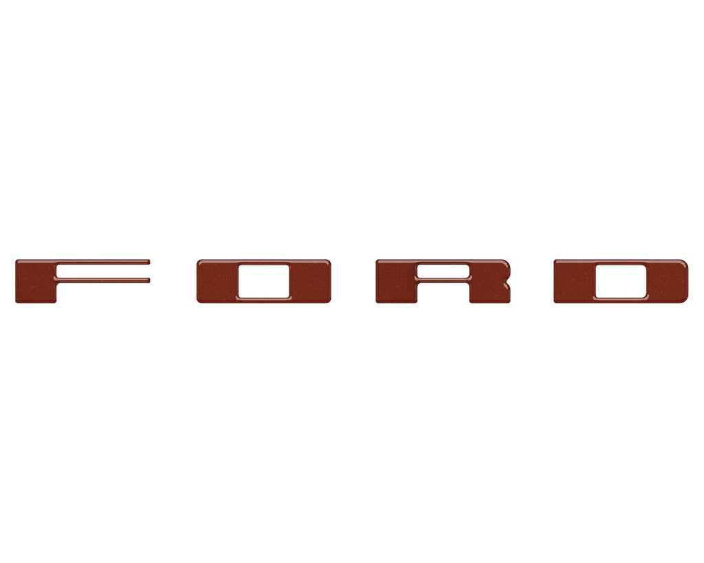 Bronco Heritage Grille Letter Overlays Fits 2023-2026 Ford Bronco